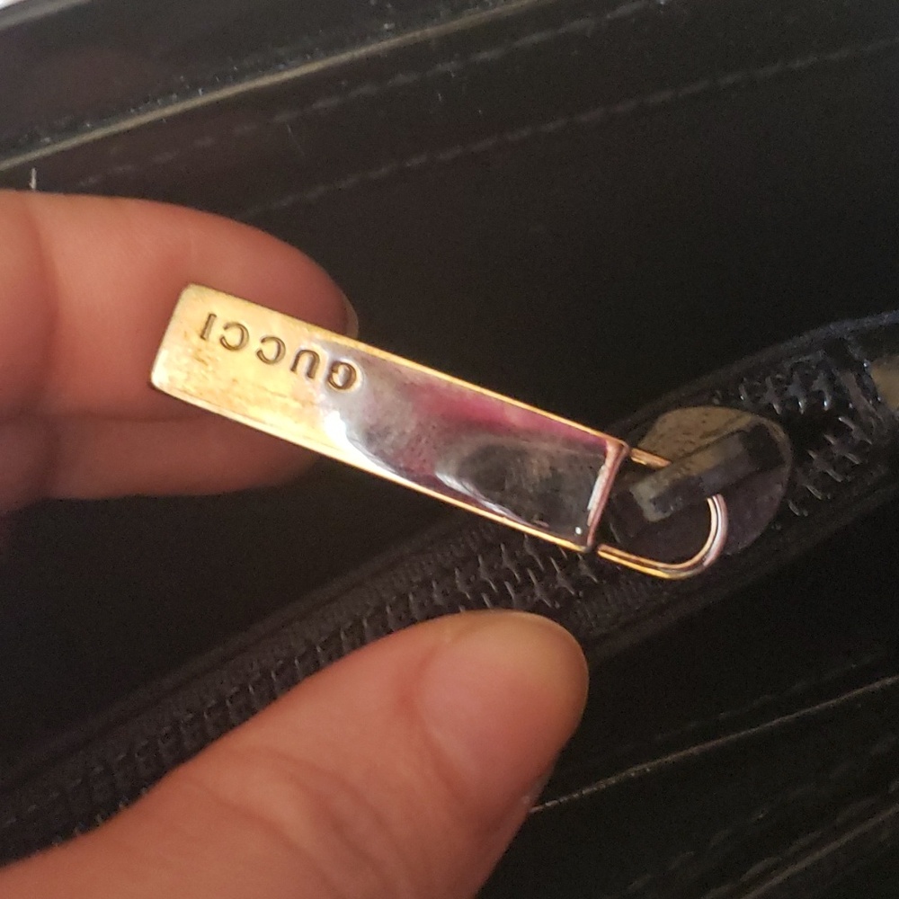 Gucci Tom Ford 1997 Blue Velvet patent monogram wristlet clutch - Picture 4 of 9